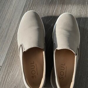 SOUL Naturalizer Slip-On Casual Shoes in Light Beige